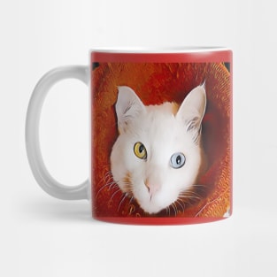 WHITE CAT Mug